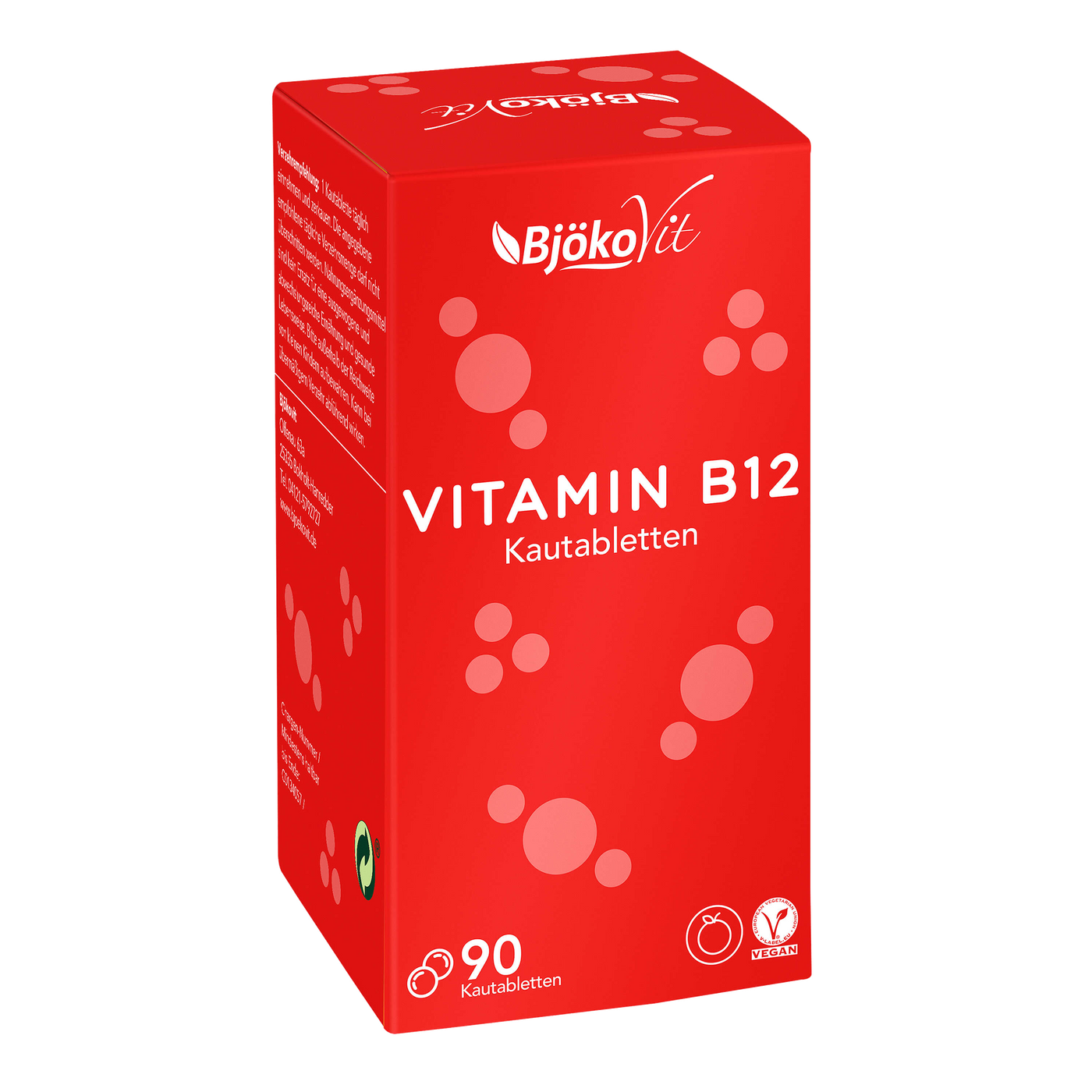 Vitamin B12 Kautabletten mit Orangen-Geschmack (vegan)