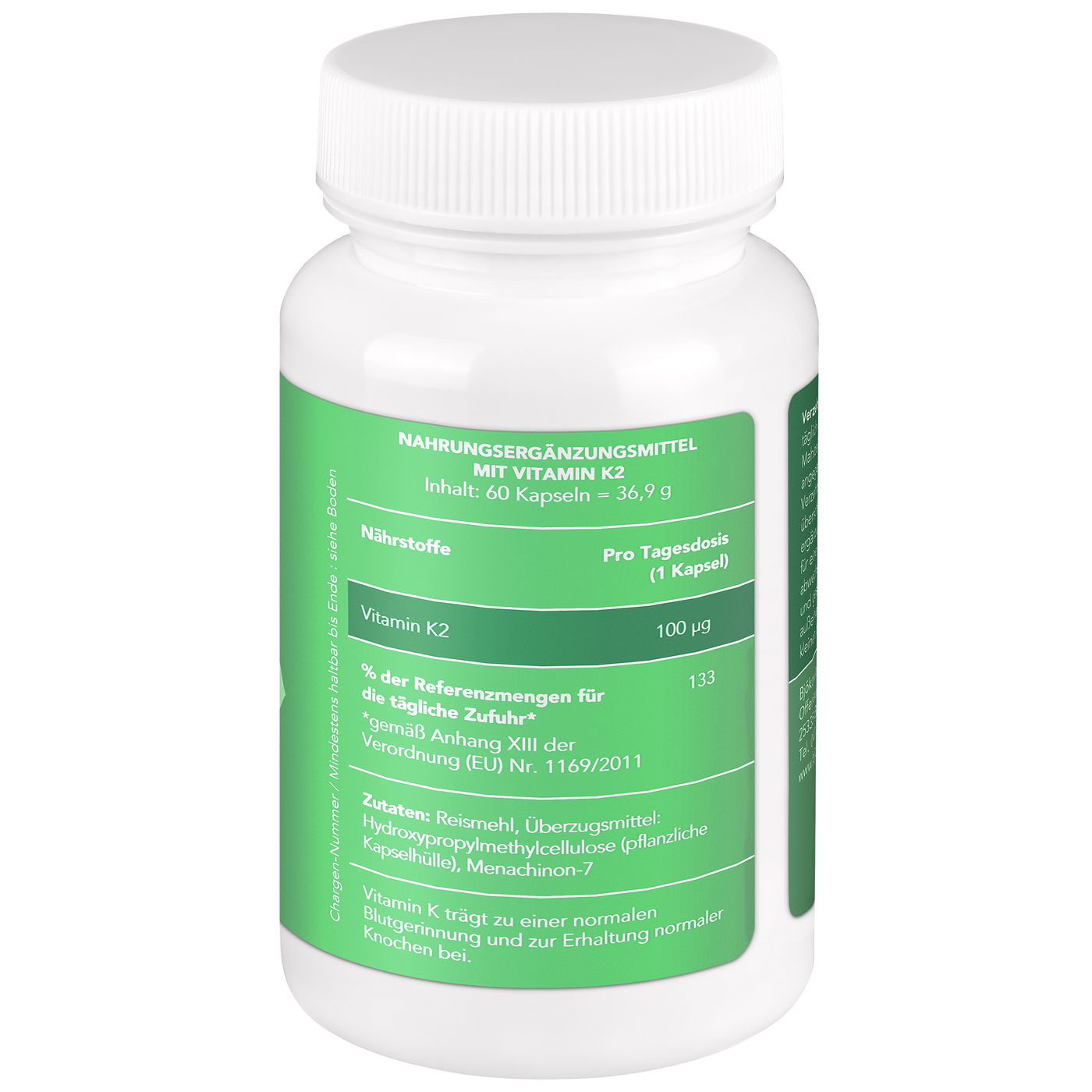 Vitamin K2 MK-7 Kapseln all-trans (vegan)
