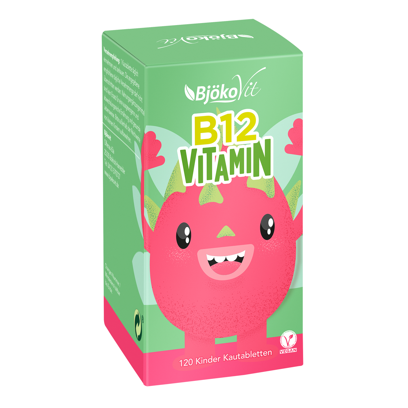 Vitamin B12-Kautabletten für Kinder (vegan) mit Drachenfruchtgeschmack