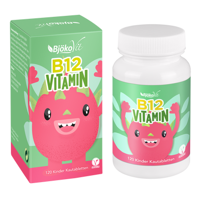 Vitamin B12-Kautabletten für Kinder (vegan) mit Drachenfruchtgeschmack