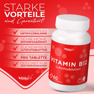 Jahresvorrats Paket Vitamin B12 Lutschtabletten 60er(vegan)