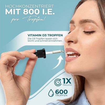 Vitamin D3 Tropfen – 800 IE (vegan)